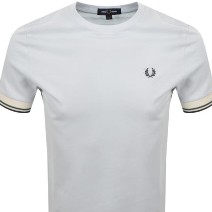 Fred Perry Twin Tipped Cuff T Shirt Blue