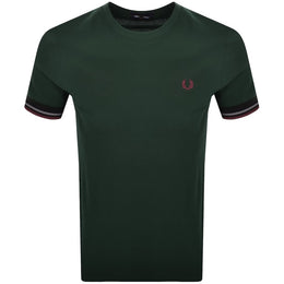 Fred Perry Twin Tipped Cuff T Shirt Grassroots