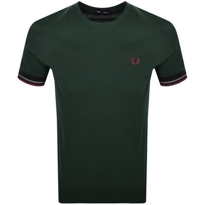 Fred Perry Twin Tipped Cuff T Shirt Grassroots
