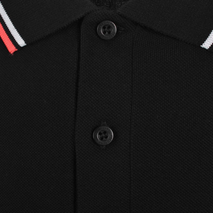 Fred Perry Twin Tipped Polo T Shirt Black