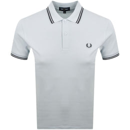 Fred Perry Twin Tipped Polo T Shirt Blue