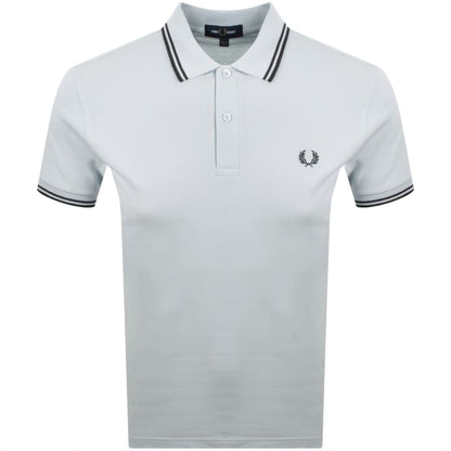 Fred Perry Twin Tipped Polo T Shirt Blue