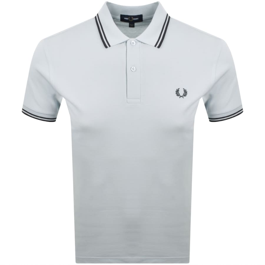 Fred Perry Twin Tipped Polo T Shirt Blue