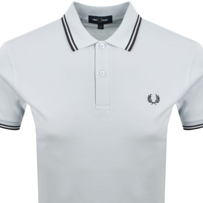 Fred Perry Twin Tipped Polo T Shirt Blue
