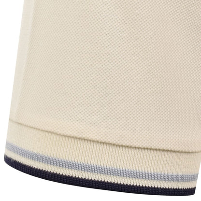 Fred Perry Twin Tipped Polo T Shirt Ecru