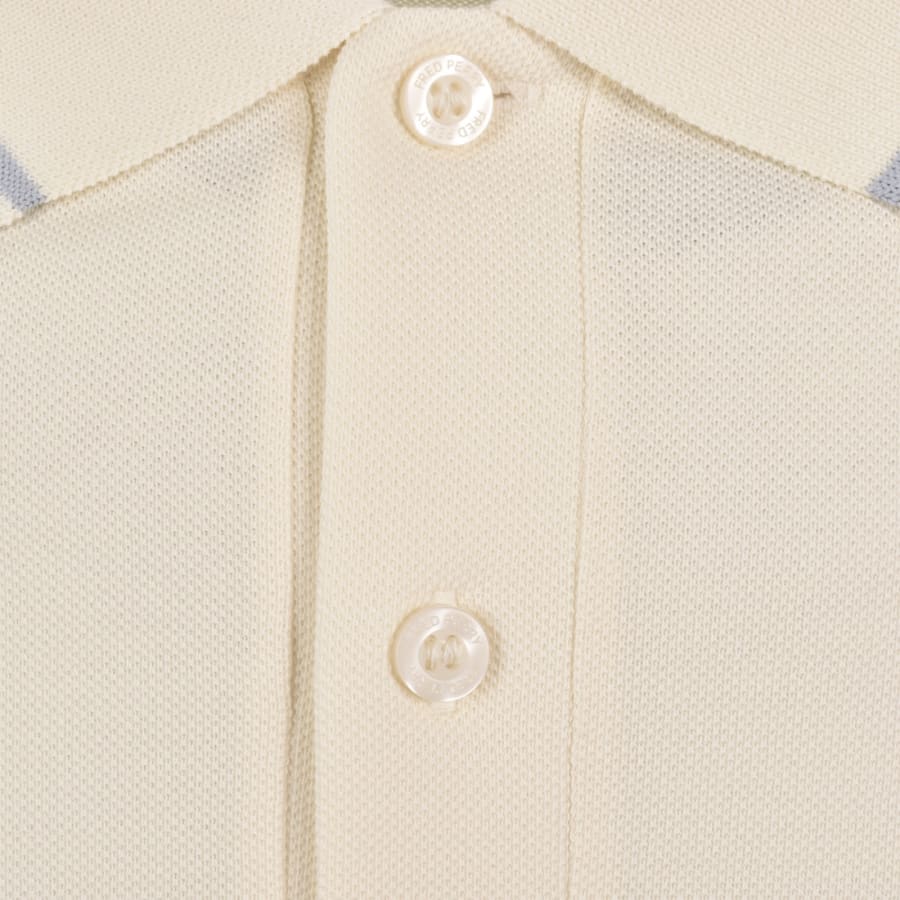 Fred Perry Twin Tipped Polo T Shirt Ecru