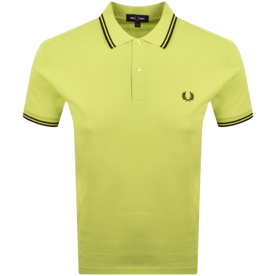 Fred Perry Twin Tipped Polo T Shirt Green