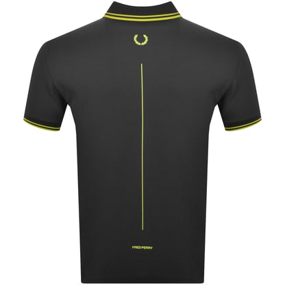 Fred Perry Twin Tipped Polo T Shirt Grey