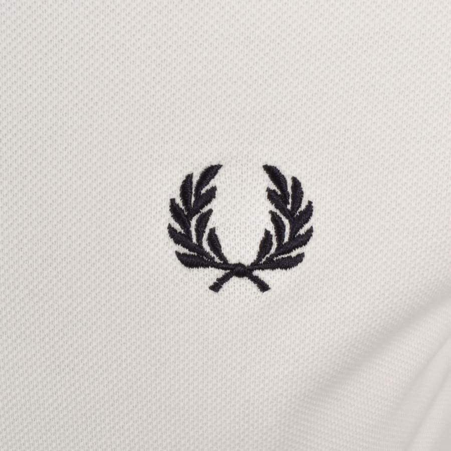 Fred Perry Twin Tipped Polo T Shirt White