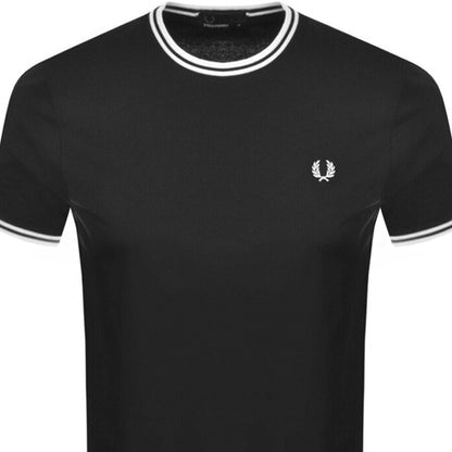 Fred Perry Twin Tipped T Shirt Black