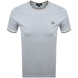 Fred Perry Twin Tipped T Shirt Blue