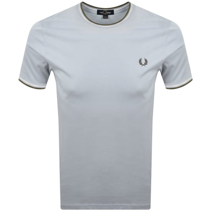 Fred Perry Twin Tipped T Shirt Blue