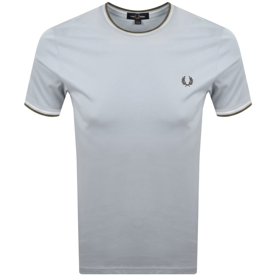 Fred Perry Twin Tipped T Shirt Blue