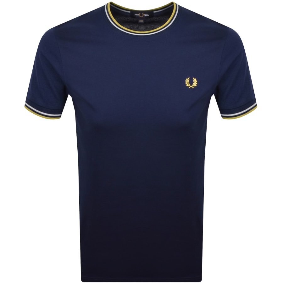 Fred Perry Twin Tipped T Shirt French Navy