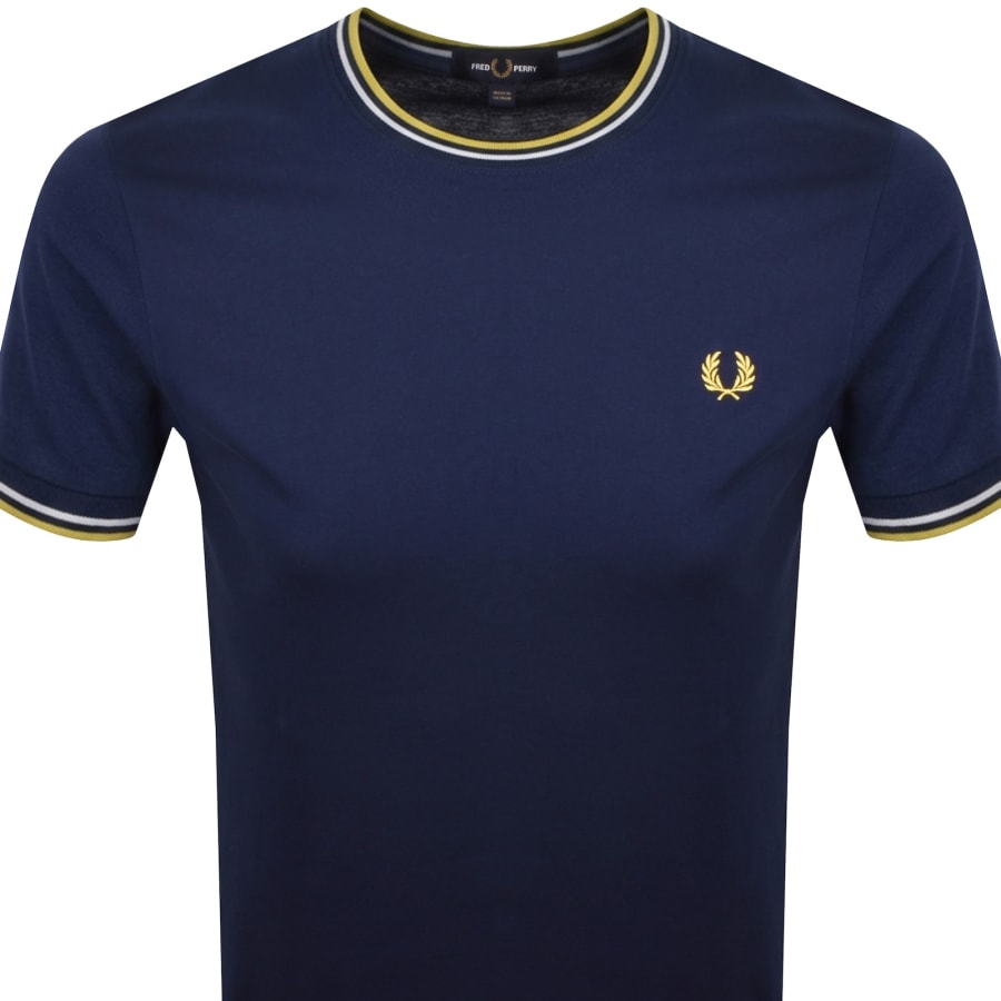 Fred Perry Twin Tipped T Shirt French Navy