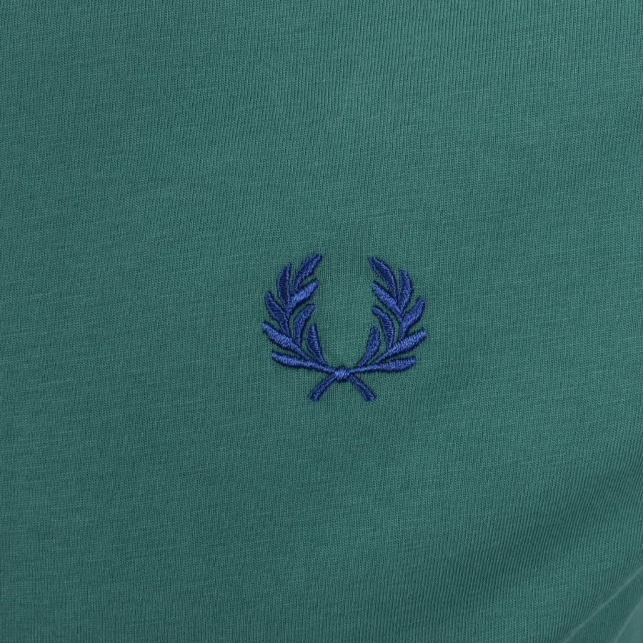 Fred Perry Twin Tipped T Shirt Green