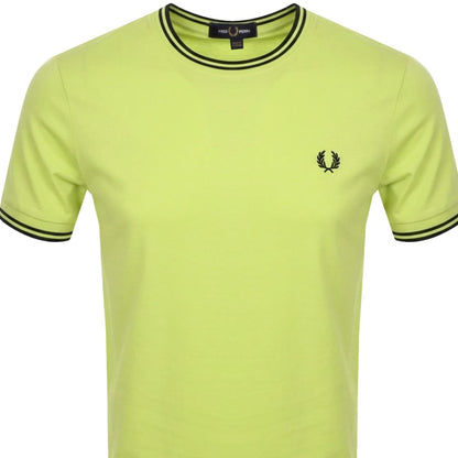 Fred Perry Twin Tipped T Shirt Green