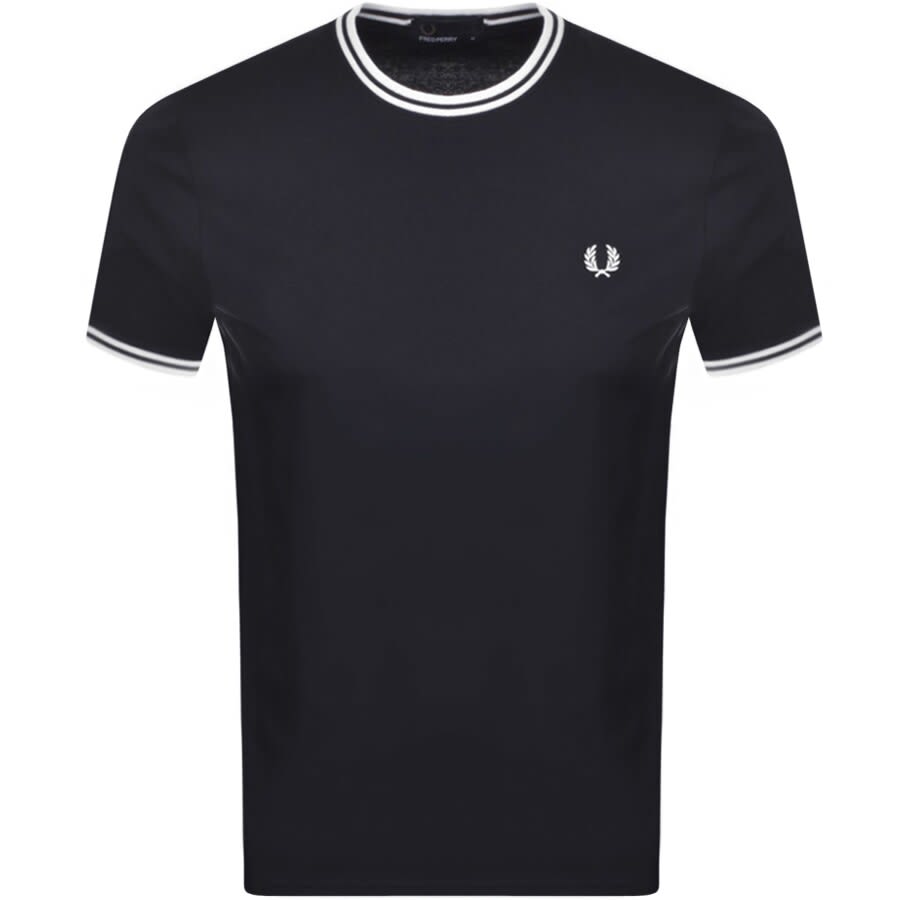 Fred Perry Twin Tipped T Shirt Navy