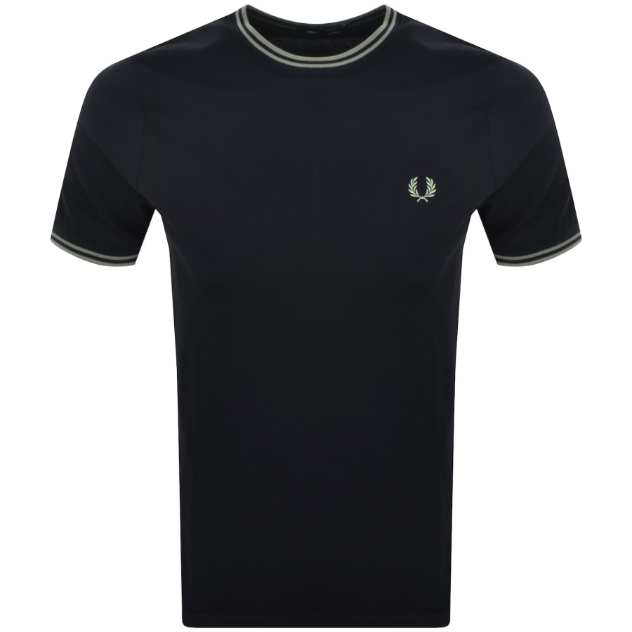 Fred Perry Twin Tipped T Shirt Navy