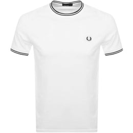 Fred Perry Twin Tipped T Shirt White