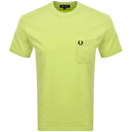 Fred Perry Washed T Shirt Citron Green