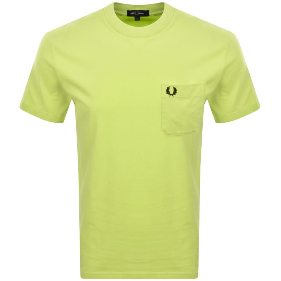 Fred Perry Washed T Shirt Citron Green