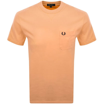 Fred Perry Washed T Shirt Orange