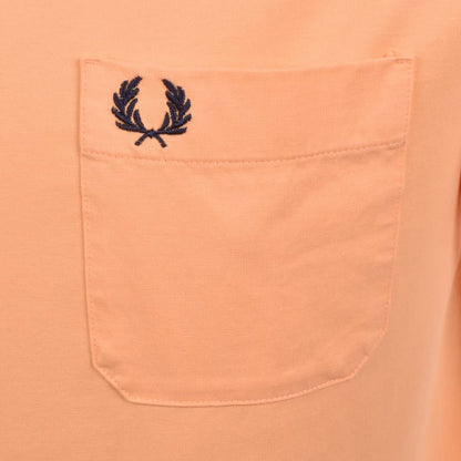 Fred Perry Washed T Shirt Orange