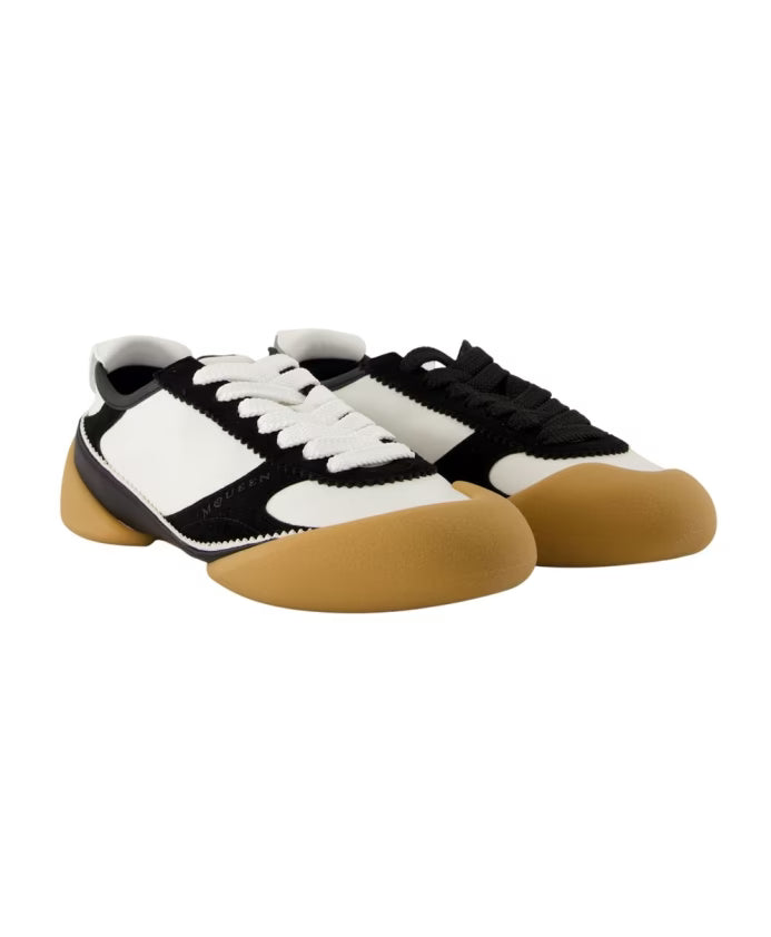 White Leather Oversized Sneakers