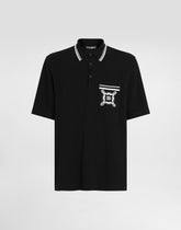 Dolce & Gabbana Black Crest Pocket Polo Shirt