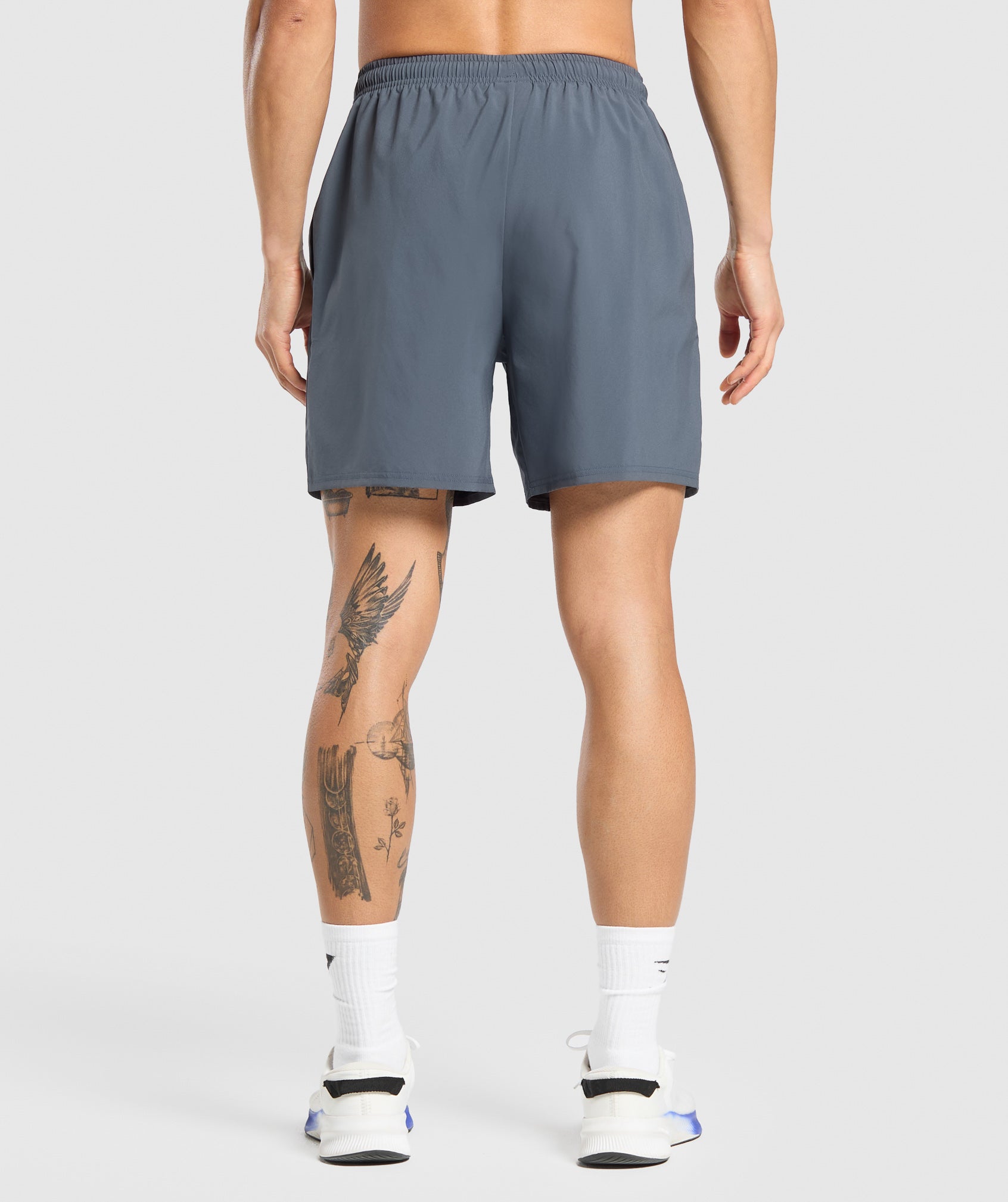Gymshark Keep Showing Up 7" Shorts - Titanium Blue