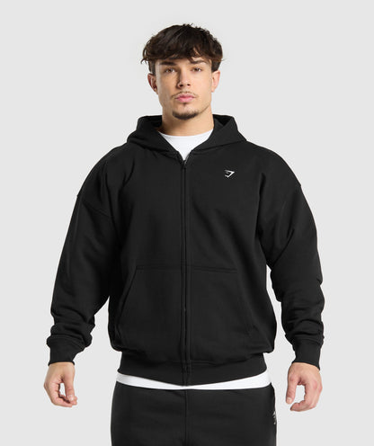 Gymshark Atlas Zip Up Hoodie - Black