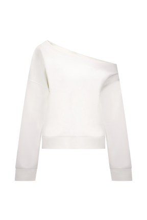 Aiden Slouchy Crew Jumper - Ivory
