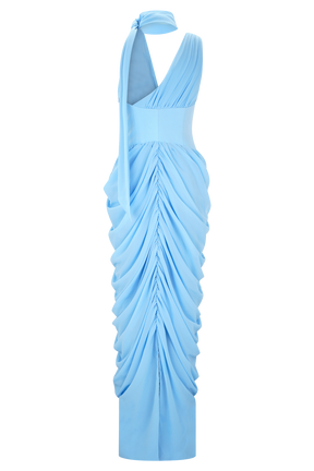 Alex Chiffon Maxi Dress - Blue
