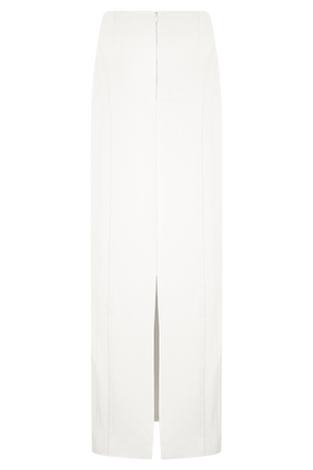 Alma High Waist Maxi Skirt - White