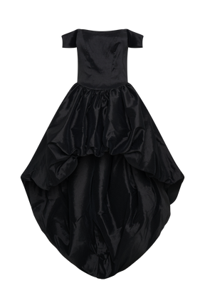 Amelia Bubble Maxi Dress - Black