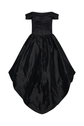 Amelia Bubble Maxi Dress - Black