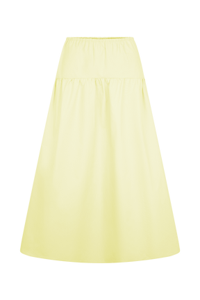 Amirah Midi Skirt - Lemon