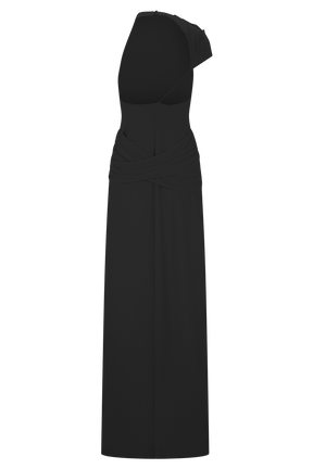 Analia Chiffon Maxi Dress - Black