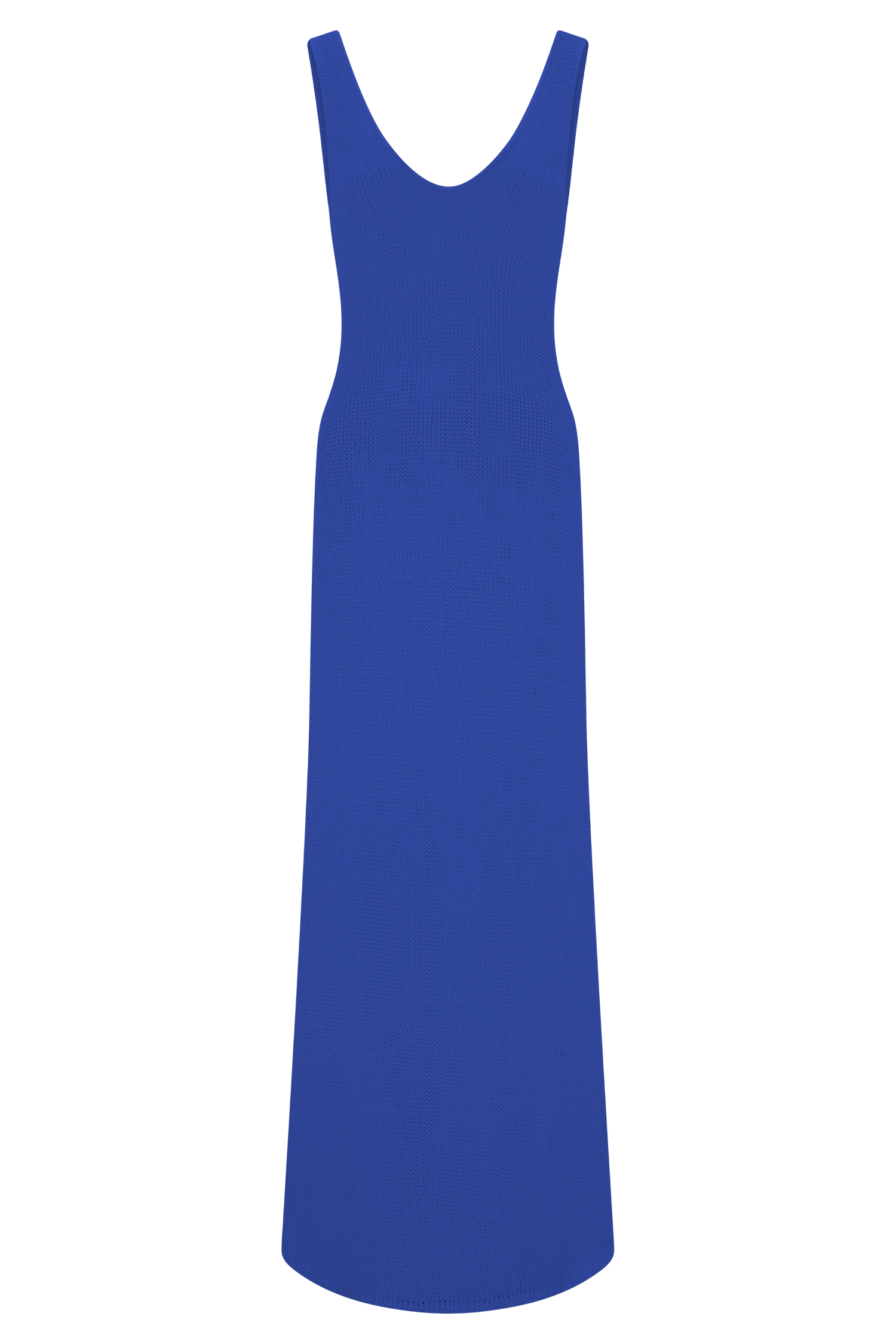 Ari Tape Yarn Knit Maxi Dress - Cobalt Blue