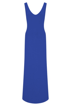 Ari Tape Yarn Knit Maxi Dress - Cobalt Blue