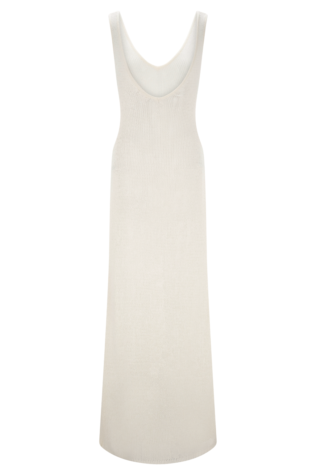 Ari Tape Yarn Knit Maxi Dress - White