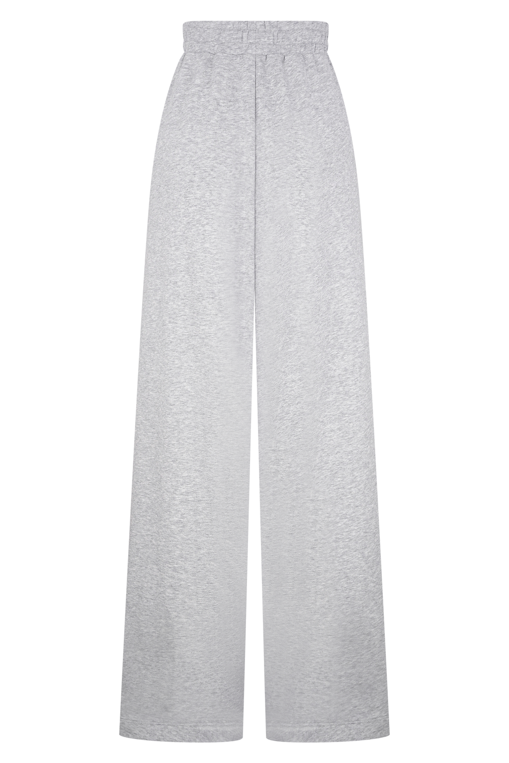 Aspen Gathered Wide Leg Jogger - Light Grey Marle
