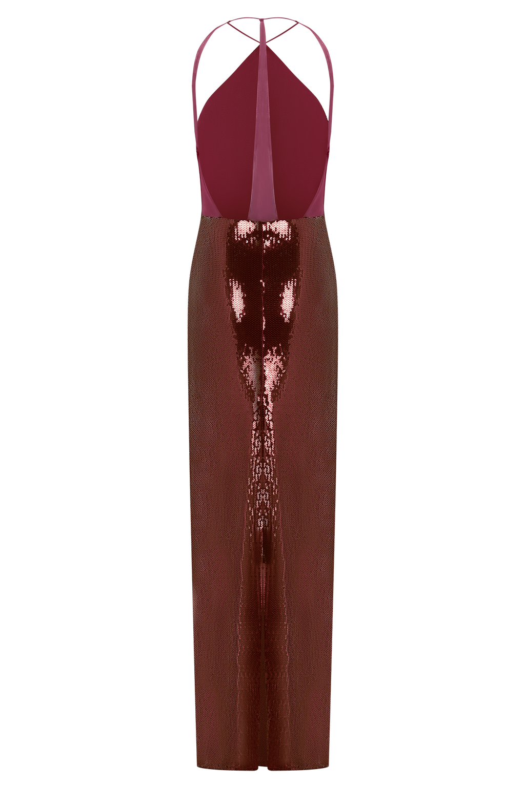 Baldwin Sequin Cut Out Maxi Dress - Mahogany