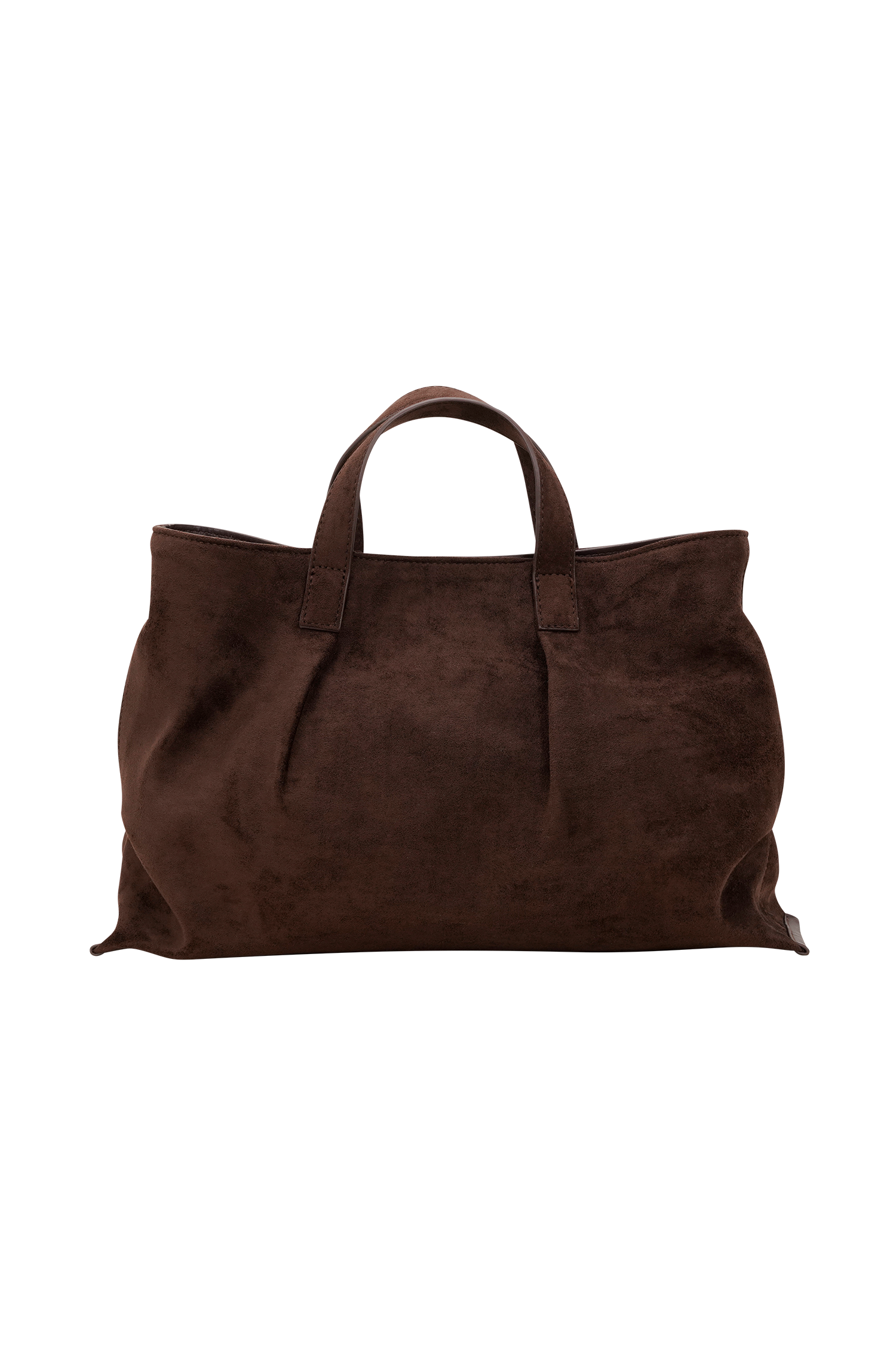 Baylor Faux Suede Bag - Chocolate