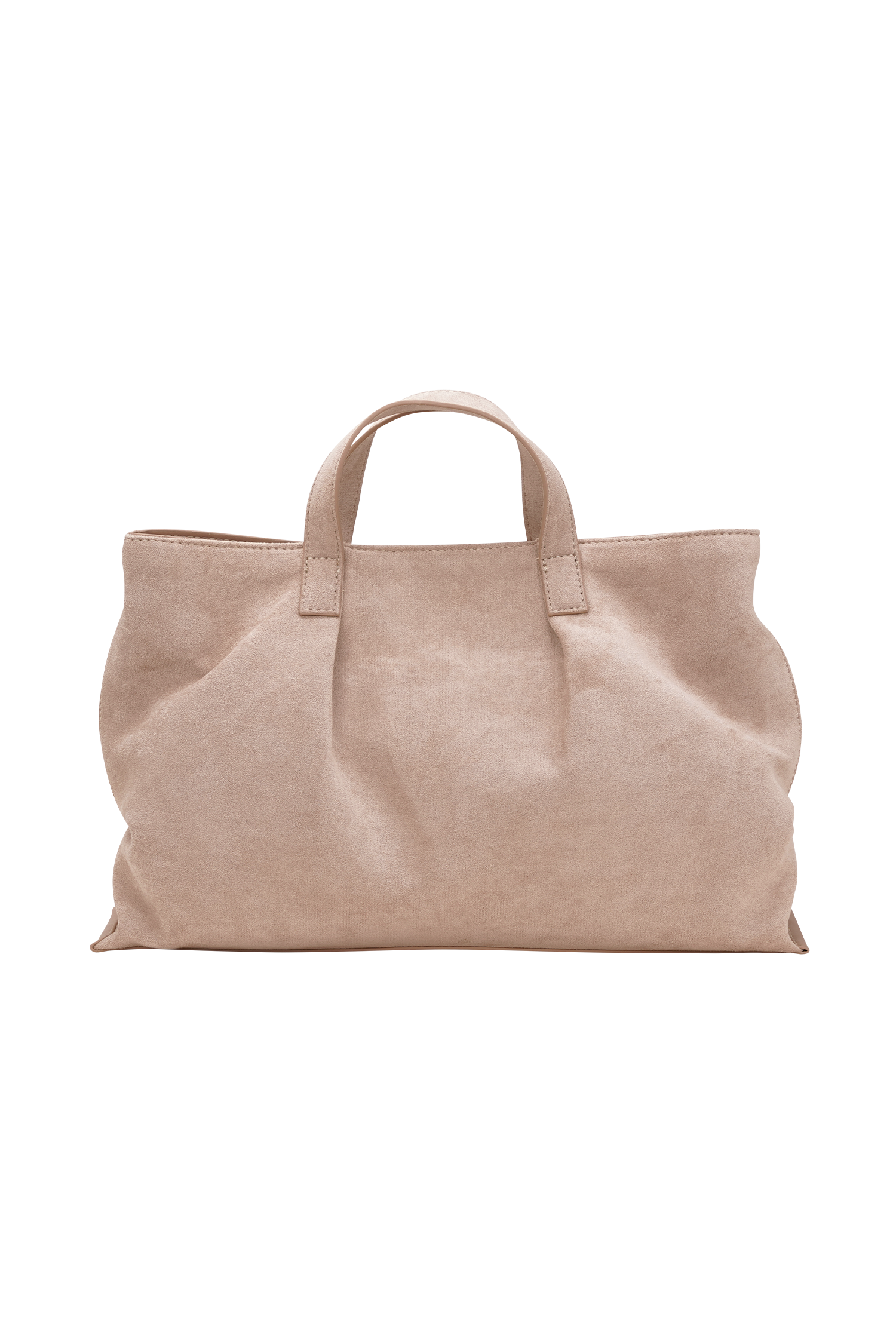Baylor Faux Suede Bag - Natural