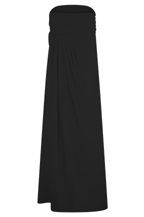 Calandra Slinky Maxi Skirt - Black