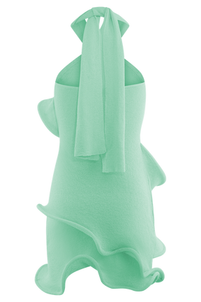 Caprice Halter Knit Mini Dress - Lagoon