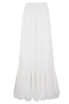 Carlie Chiffon Maxi Skirt - Ivory