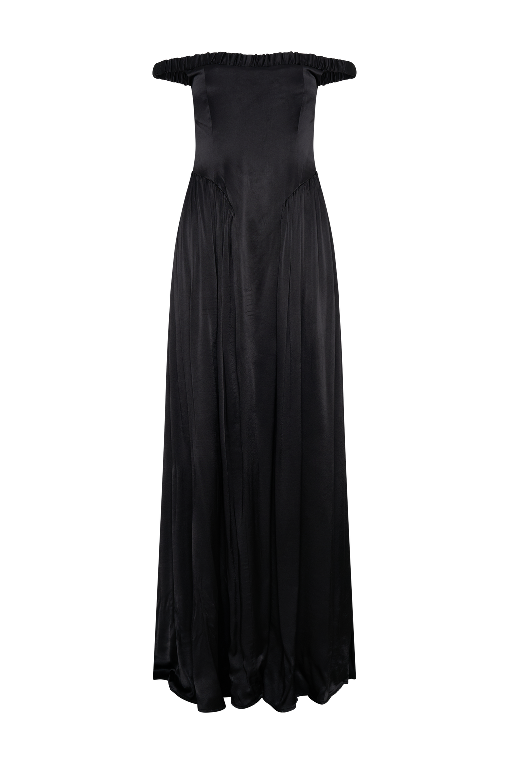 Coco Dropped Waist Maxi Dress - Black